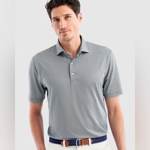 NWT! 🏌️‍♂️Johnnie-O Printed Black and White Performance Polo
